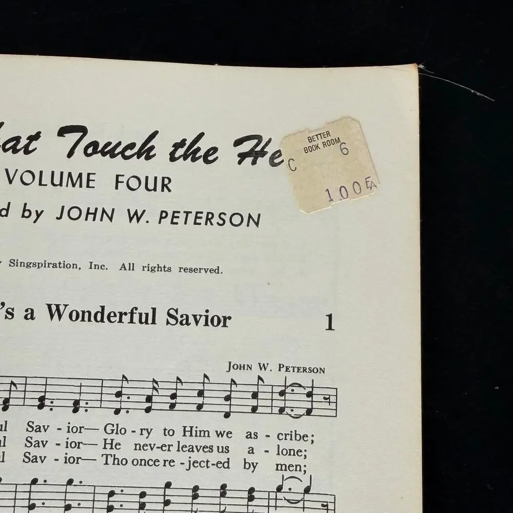 Songs That Touch The Heart Vol 3 4 Singspiration Vintage Gospel Hymnal Songbook